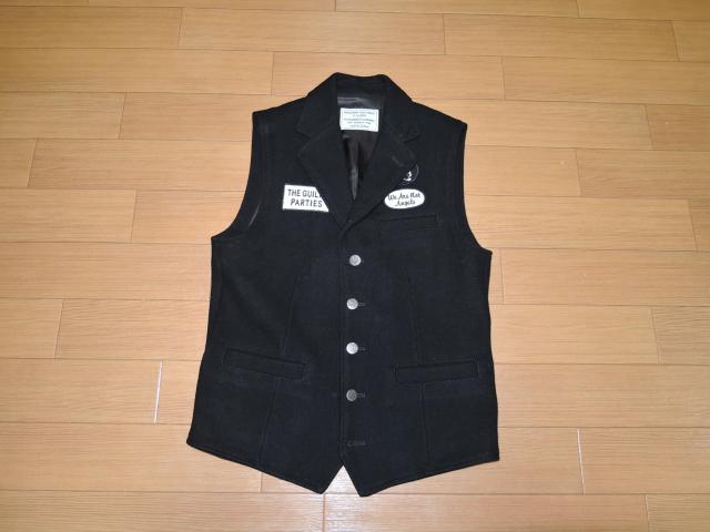 WACKO MARIAワコマリア ウールジレベストM黒ワッペン刺繍 < ブランド  WACKO MARIAワコマリア ウールジレベストM黒ワッペン刺繍  < ブランドの