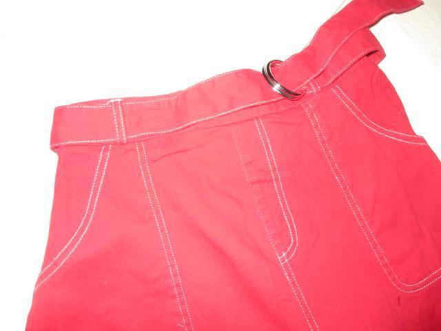 2PINK☆ベルト付スカート*ストレート(レッド系) < 女性ファッション  2PINK☆ベルト付スカート*ストレート(レッド系) < 女性ファッションの