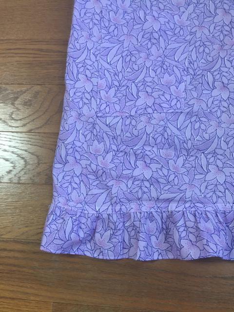 1056.レトロ☆かっぽう着☆エプロン☆藤色花柄 < インテリア/ライフ  1056.レトロ☆かっぽう着☆エプロン☆藤色花柄 < インテリア/ライフの