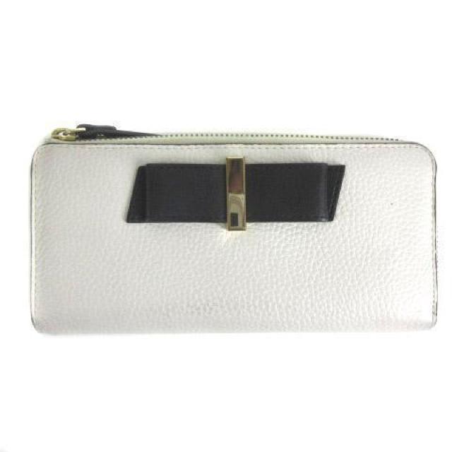 KATE SPADE 長財布 ウォレット L字ファスナー リボン レザー < 女性ファッション  KATE SPADE 長財布 ウォレット L字ファスナー リボン レザー  < 女性ファッションの