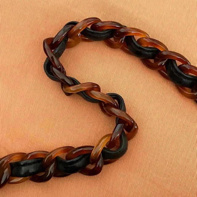 CHANEL シャネル キルティング ショルダーバッグ 黒 希少鼈甲風チェーン ワンショルダーハンドバッグ < ブランド CHANEL シャネル キルティング ショルダーバッグ 黒 希少鼈甲風チェーン ワンショルダーハンドバッグ < ブランドの