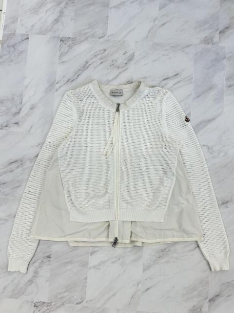 MONCLER モンクレール マグリア ニット カーディガン ホワイト 白 レディース Sサイズ 美品 < ブランド MONCLER モンクレール マグリア ニット カーディガン ホワイト 白 レディース Sサイズ 美品 < ブランドの