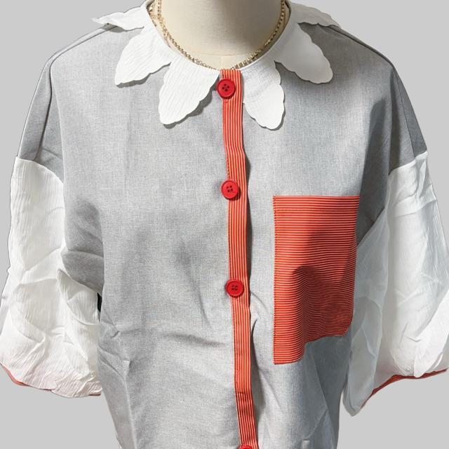 新品大人フェミニンな異素材ブラウス/ナチュラルベージュ < 女性ファッション 新品大人フェミニンな異素材ブラウス/ナチュラルベージュ < 女性ファッションの