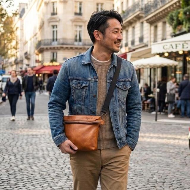 ◆NOROSHI(狼煙) 本気サコッシュ 薄型 ショルダーバッグ クラッチバッグ◆b45茶 < 男性ファッション ◆NOROSHI(狼煙) 本気サコッシュ 薄型 ショルダーバッグ クラッチバッグ◆b45茶 < 男性ファッションの