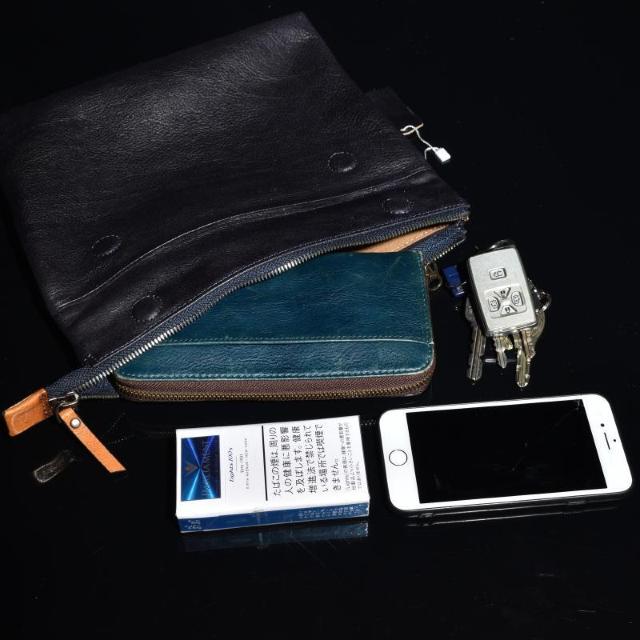 ◆NOROSHI(狼煙) 本気サコッシュ 薄型 ショルダーバッグ クラッチバッグ◆b45茶 < 男性ファッション ◆NOROSHI(狼煙) 本気サコッシュ 薄型 ショルダーバッグ クラッチバッグ◆b45茶 < 男性ファッションの