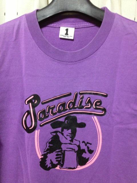 ワールドワイドラブ プリント 半袖Tシャツ Sサイズ1  紫 青 日本製 古着 ユーズド < ブランド  ワールドワイドラブ プリント 半袖Tシャツ Sサイズ1  紫 青 日本製 古着 ユーズド < ブランドの