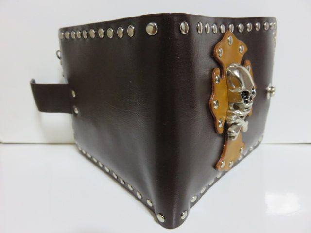 激シブ♪本革《スカル×クロス》スタッズウォレット財布 < 男性ファッション 激シブ♪本革《スカル×クロス》スタッズウォレット財布 < 男性ファッションの