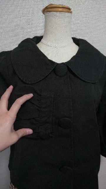 黒の襟がかわいーアウター春先【8】 < 女性ファッション  黒の襟がかわいーアウター春先【8】 < 女性ファッションの