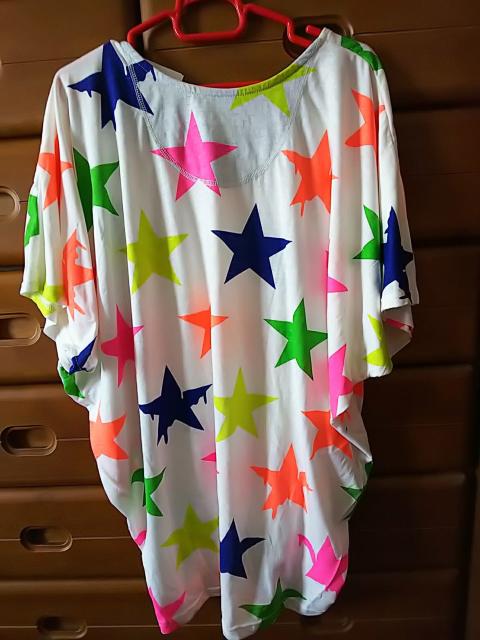 星総柄*☆*ビッグTシャツo(^▽^)o < 女性ファッション  星総柄*☆*ビッグTシャツo(^▽^)o < 女性ファッションの