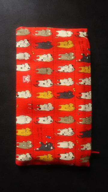 ハンドメイド ポーチ 【吊られ猫柄】 < 女性ファッション  ハンドメイド ポーチ 【吊られ猫柄】  < 女性ファッションの