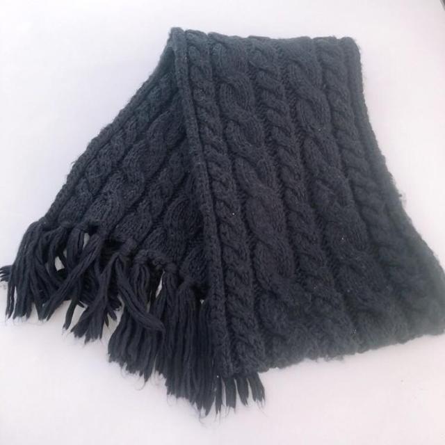 ◆GU/ジーユー◆完売品!!ケーブルニットマフラー★ブラックF*ungrid似♪ < ブランド  ◆GU/ジーユー◆完売品!!ケーブルニットマフラー★ブラックF*ungrid似♪ < ブランドの