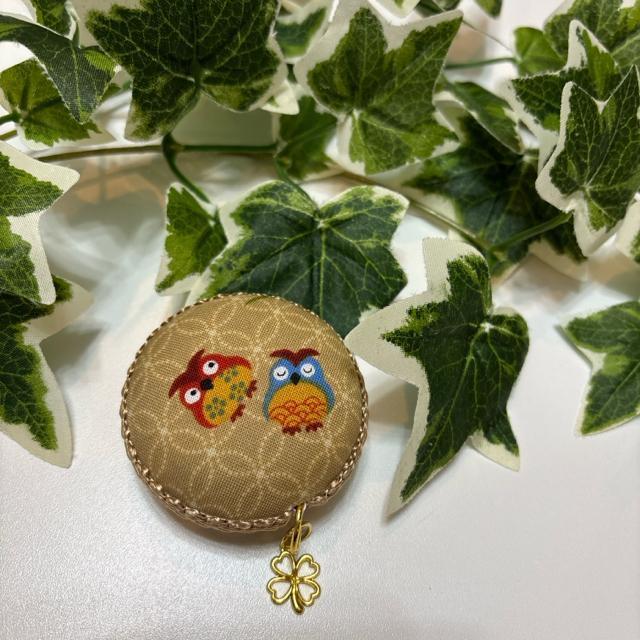 ハンドメイド 和柄フクロウ マカロンメジャー 巻尺 メジャー 雑貨 裁縫道具 < ペット/手芸/園芸  ハンドメイド 和柄フクロウ マカロンメジャー 巻尺 メジャー 雑貨 裁縫道具  < ペット/手芸/園芸の