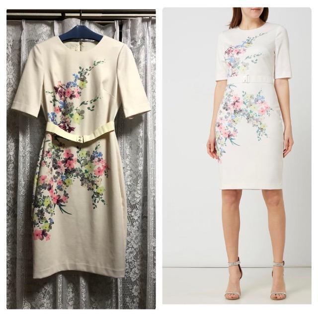 ted baker テッドベイカー花モチーフワンピース < 女性ファッション ted baker テッドベイカー花モチーフワンピース < 女性ファッションの