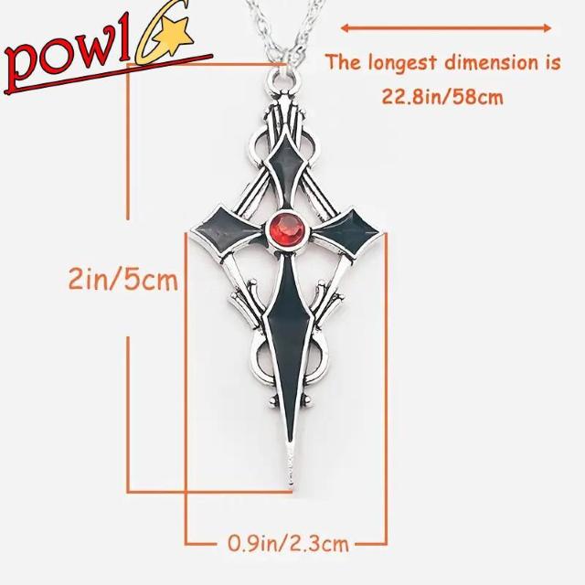 アニメやゲームのアイテムのようなクロスペンダントネックレスレッドストーン付アクセサリー日常からパーティー迄シンプルなので便利人気 < 男性アクセサリー/時計 アニメやゲームのアイテムのようなクロスペンダントネックレスレッドストーン付アクセサリー日常からパーティー迄シンプルなので便利人気 < 男性アクセサリー/時計の