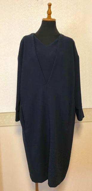 SIMPLICITE ジョイントワークス Vタックワンピース 紺 < 女性ファッション SIMPLICITE ジョイントワークス Vタックワンピース 紺 < 女性ファッションの