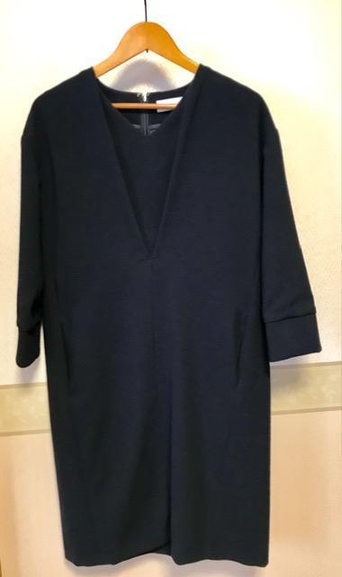 SIMPLICITE ジョイントワークス Vタックワンピース 紺 < 女性ファッション SIMPLICITE ジョイントワークス Vタックワンピース 紺 < 女性ファッションの