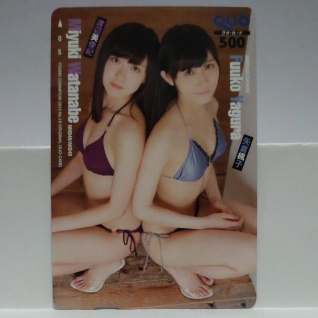 AKB48�O���[�v�@QUO�J�[�h 500�~�@�V�i���g�p �P�O�_�Z�b�g �� �`�P�b�g/������ 