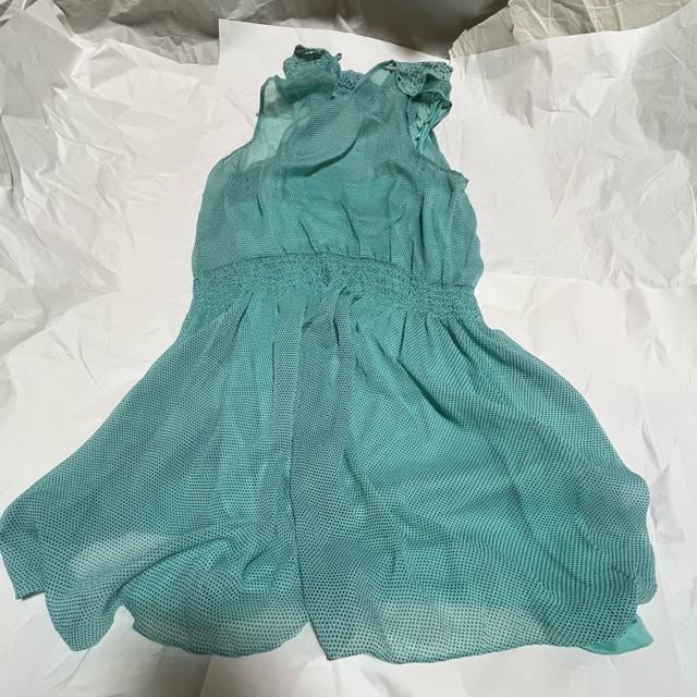 【美色】ZARA Trafaluc フレアワンピース 膝下丈 ターコイズ系 M < ブランド 【美色】ZARA Trafaluc フレアワンピース 膝下丈 ターコイズ系 M < ブランドの