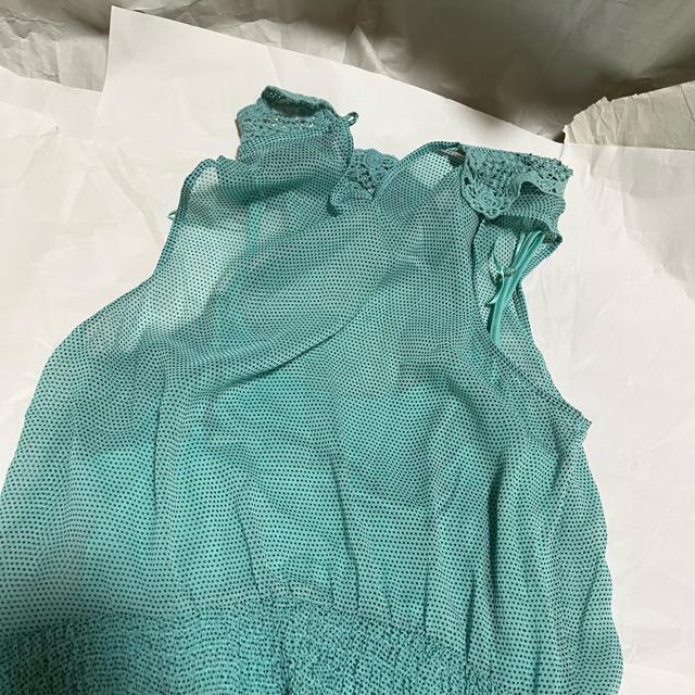 【美色】ZARA Trafaluc フレアワンピース 膝下丈 ターコイズ系 M < ブランド 【美色】ZARA Trafaluc フレアワンピース 膝下丈 ターコイズ系 M < ブランドの
