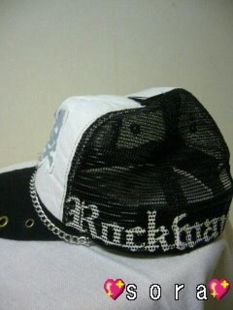 チェーン付♪スカルワッペン刺繍&アイレットクラッシュ キャップ < 男性ファッション チェーン付♪スカルワッペン刺繍&アイレットクラッシュ キャップ < 男性ファッションの