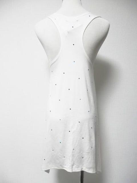 白タンクチュニックマルチカラーストーンワンピ体型カバー < ブランド 白タンクチュニックマルチカラーストーンワンピ体型カバー < ブランドの