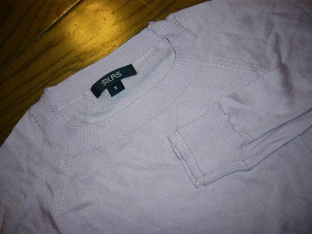 新品SILASサイラス薄手ニットカットソーSラグランCOTTONRAYON < ブランド 新品SILASサイラス薄手ニットカットソーSラグランCOTTONRAYON < ブランドの