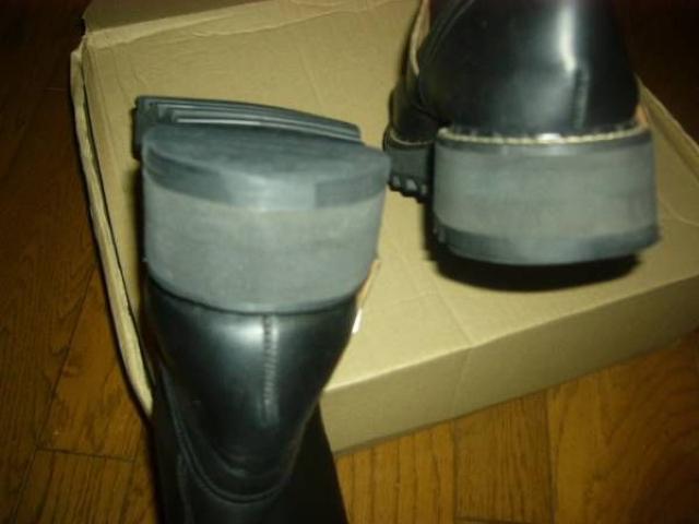 美中古NEIGHBORHOOD×GEORGECOXレザーブーツ黒L9ネイバーフッド < ブランド  美中古NEIGHBORHOOD×GEORGECOXレザーブーツ黒L9ネイバーフッド < ブランドの