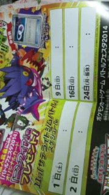 �|�P�����J�[�h�Q�[�� �o�g���t�F�X�^2014��`�|�X�^�[ �j���t�B�A ���K�Q���K�[ �J�G���W�V��