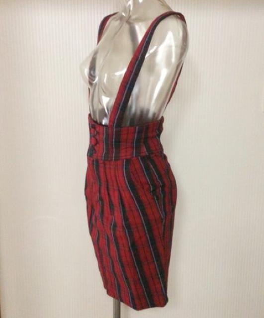 ストライプ柄 サス付き タイト スカート★ < 女性ファッション ストライプ柄 サス付き タイト スカート★ < 女性ファッションの