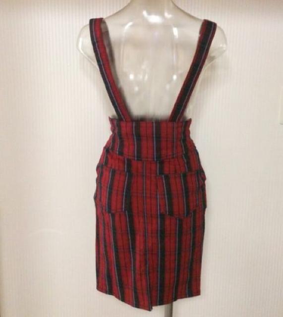 ストライプ柄 サス付き タイト スカート★ < 女性ファッション ストライプ柄 サス付き タイト スカート★ < 女性ファッションの