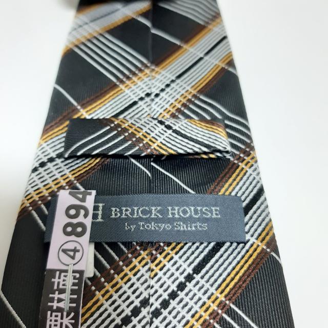 美品 BRICK HOUSE ブラック ハウス ネクタイ 送料無料 < 男性ファッション  美品 BRICK HOUSE ブラック ハウス ネクタイ 送料無料 < 男性ファッションの