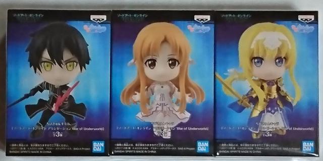 ちびきゅん ソードアート オンライン アリシゼーション War of Underworld 3種セット < アニメ/コミック/キャラクター ちびきゅん ソードアート オンライン アリシゼーション War of Underworld 3種セット < アニメ/コミック/キャラクターの