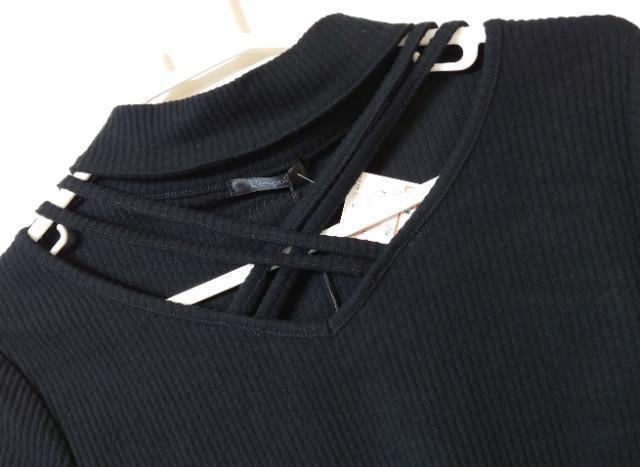 しまむら★テレコリブ クロスネック トップス < ブランド しまむら★テレコリブ クロスネック トップス < ブランドの