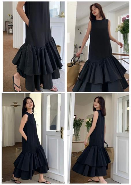 BirthdayBASHAMERIDOUBLEFRILLDRESSバースデーアメリダブルフリルドレスロングティアードワンピース黒 < 女性ファッション BirthdayBASHAMERIDOUBLEFRILLDRESSバースデーアメリダブルフリルドレスロングティアードワンピース黒 < 女性ファッションの