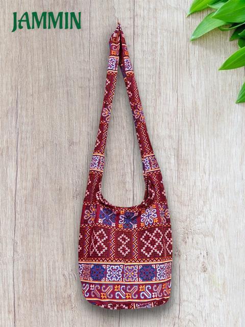 モン族刺繍柄斜め掛けバッグ アジアン 民族 エスニック ヒッピー < 女性ファッション  モン族刺繍柄斜め掛けバッグ アジアン 民族 エスニック ヒッピー < 女性ファッションの