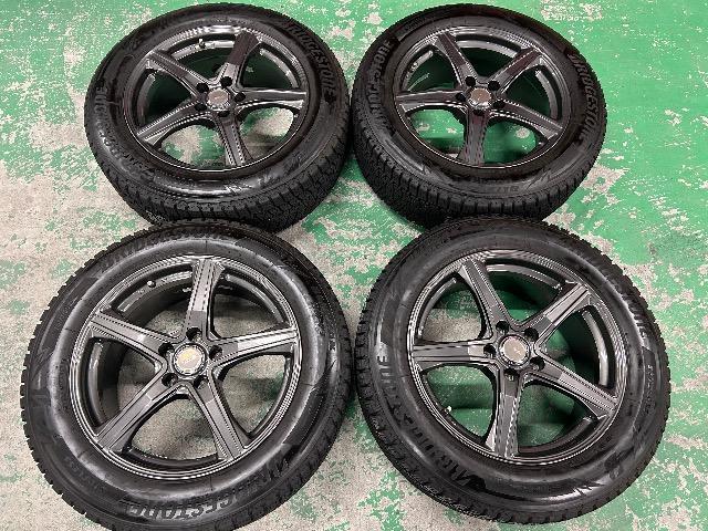 0110196)激安国産スタッドレスタイヤBSブリヂストンブリザック4本美品アルミホイールセット225/60R18送料無料 < 自動車/バイク 0110196)激安国産スタッドレスタイヤBSブリヂストンブリザック4本美品アルミホイールセット225/60R18送料無料 < 自動車/バイク