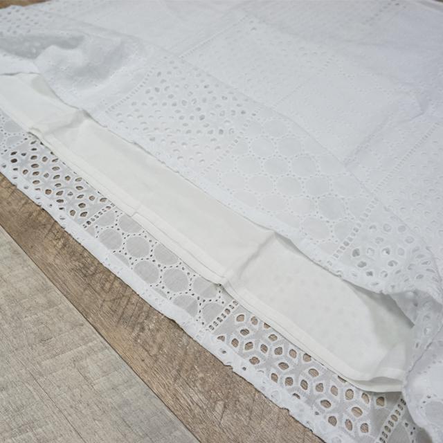 新品 大きいサイズ ナチュラルコットンレースブラウス 綿100% < 女性ファッション 新品 大きいサイズ ナチュラルコットンレースブラウス 綿100% < 女性ファッションの