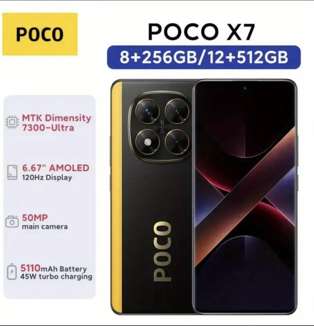 VI~ Xiaomi POCO X7 5G 8GB+256GB O[o {Ή SIMt[X}[gtH 