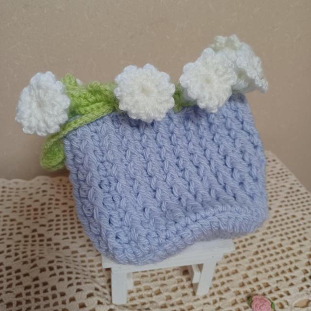 ☆Hand made☆  すずらんの巾着ポーチΒ*ライラック < 女性ファッション  ☆Hand made☆  すずらんの巾着ポーチΒ*ライラック < 女性ファッションの