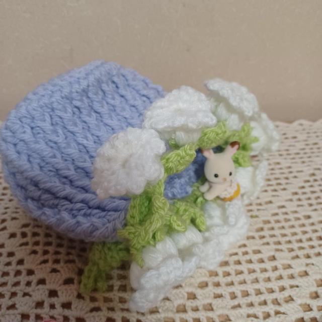 ☆Hand made☆  すずらんの巾着ポーチΒ*ライラック < 女性ファッション  ☆Hand made☆  すずらんの巾着ポーチΒ*ライラック < 女性ファッションの