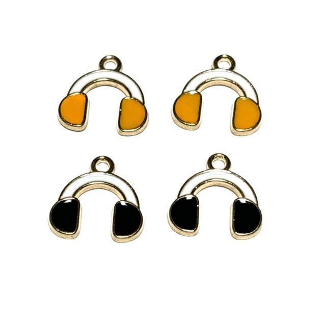 5094 黒と黄色のヘッドホン 4個 金属パーツ アクセサリーチャーム ハンドメイド材料 エナメル 音楽 楽器 < ペット/手芸/園芸 5094 黒と黄色のヘッドホン 4個 金属パーツ アクセサリーチャーム ハンドメイド材料 エナメル 音楽 楽器 < ペット/手芸/園芸の