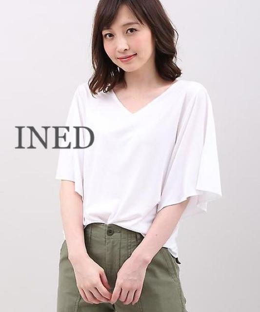 SALEセール●定価5,292円●INEDイネド【新品】ワイドスリーブ2weyカットソー●白ホワイト < ブランド SALEセール●定価5,292円●INEDイネド【新品】ワイドスリーブ2weyカットソー●白ホワイト < ブランドの