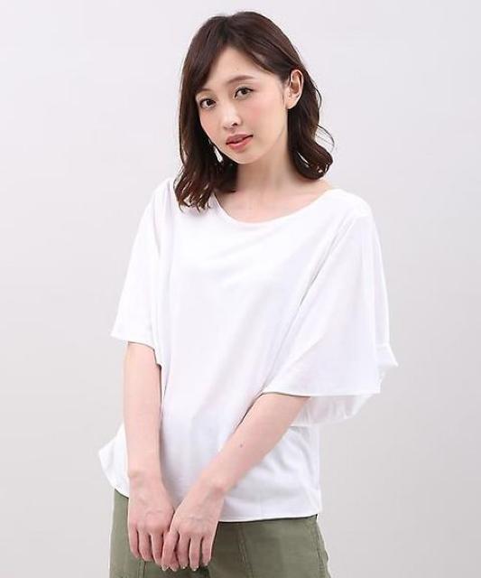 SALEセール●定価5,292円●INEDイネド【新品】ワイドスリーブ2weyカットソー●白ホワイト < ブランド SALEセール●定価5,292円●INEDイネド【新品】ワイドスリーブ2weyカットソー●白ホワイト < ブランドの