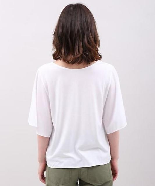 SALEセール●定価5,292円●INEDイネド【新品】ワイドスリーブ2weyカットソー●白ホワイト < ブランド SALEセール●定価5,292円●INEDイネド【新品】ワイドスリーブ2weyカットソー●白ホワイト < ブランドの