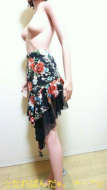 極美品☆大薔薇が綺麗なシフォン&アシメのスカートB81☆3点で即落 < 女性ファッション  極美品☆大薔薇が綺麗なシフォン&アシメのスカートB81☆3点で即落 < 女性ファッションの