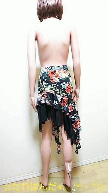 極美品☆大薔薇が綺麗なシフォン&アシメのスカートB81☆3点で即落 < 女性ファッション  極美品☆大薔薇が綺麗なシフォン&アシメのスカートB81☆3点で即落 < 女性ファッションの