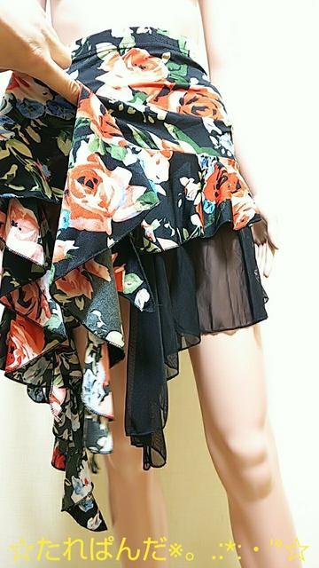 極美品☆大薔薇が綺麗なシフォン&アシメのスカートB81☆3点で即落 < 女性ファッション  極美品☆大薔薇が綺麗なシフォン&アシメのスカートB81☆3点で即落 < 女性ファッションの