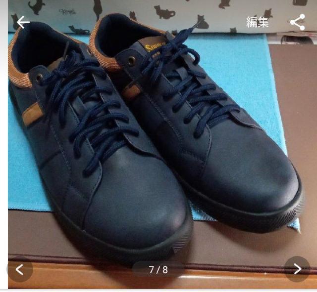 メンズカジュアルスニーカー 26.0 ネイビー < 男性ファッション  メンズカジュアルスニーカー 26.0 ネイビー < 男性ファッションの