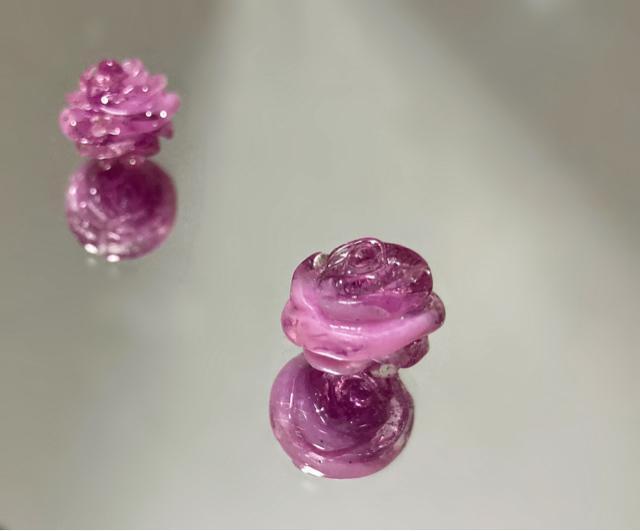 2個セット●ぷっくり立体感●クリアローズ 薔薇 バラ●紫 パープル ラベンダー●手作りハンドメイド ビーズ ビジュー パーツ 花 < ペット/手芸/園芸  2個セット●ぷっくり立体感●クリアローズ 薔薇 バラ●紫 パープル ラベンダー●手作りハンドメイド ビーズ ビジュー パーツ 花  < ペット/手芸/園芸の