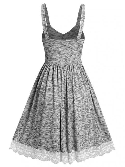 新品 大きいサイズ(3L〜)4L ヴィンテージ風レースドレスワンピース グレー系 < 女性ファッション  新品 大きいサイズ(3L〜)4L ヴィンテージ風レースドレスワンピース グレー系 < 女性ファッションの